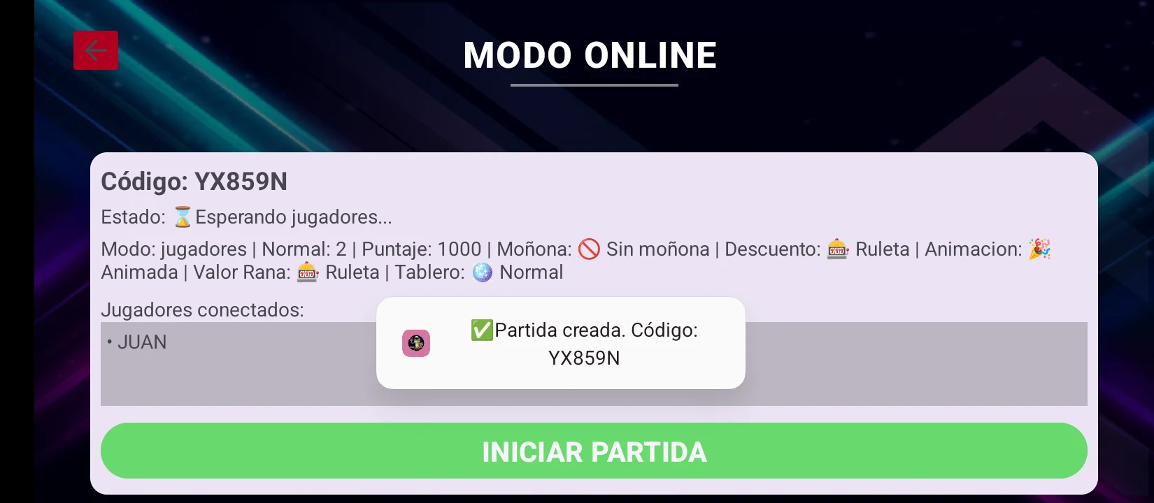 Bolirana BoliParchis Emacom BT screenshot